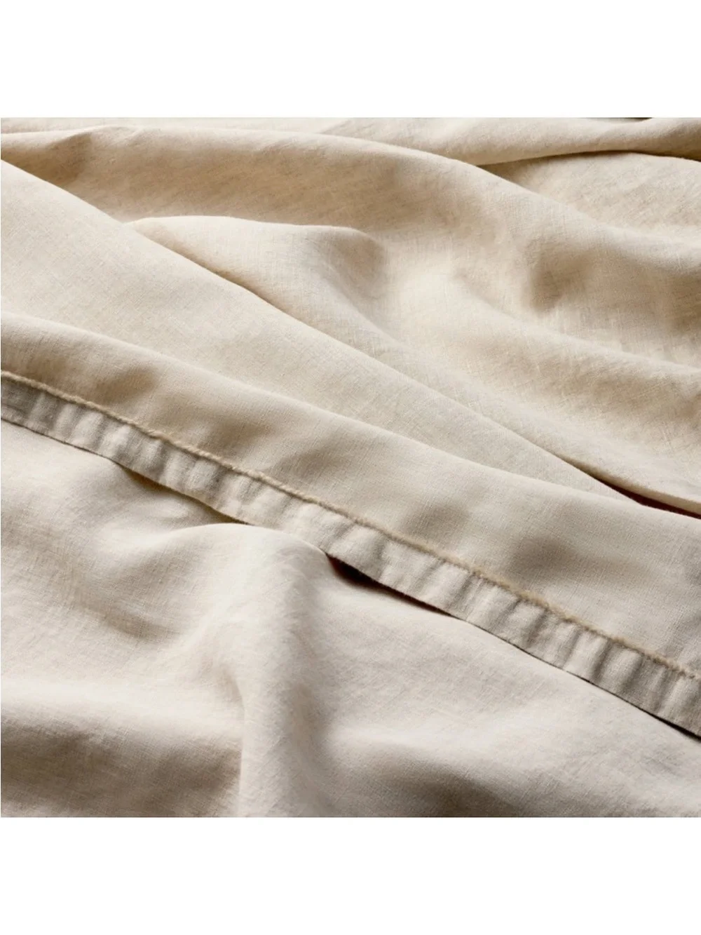 NWT California King 100% Linen Sheet Set Natural - Casaluna